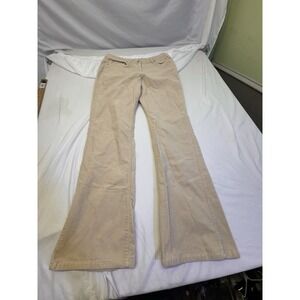 Villager Liz Claiborne Women's Sz 10  Ivory Cream Corduroy Stretch Pants  Bootcu